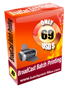 BroadCast Batch Printing prints all printable files. It supports all formats.